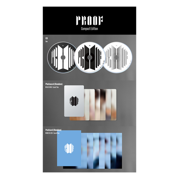 YG PLUS BTS - PROOF Standard Compact Edition Anthology KPOP Album (Standard  Edition) -  Music