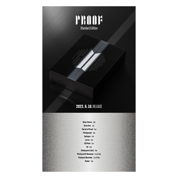 BTS Official Postcard Album Proof Standard Ver Kpop Genuine - 4 TYPE