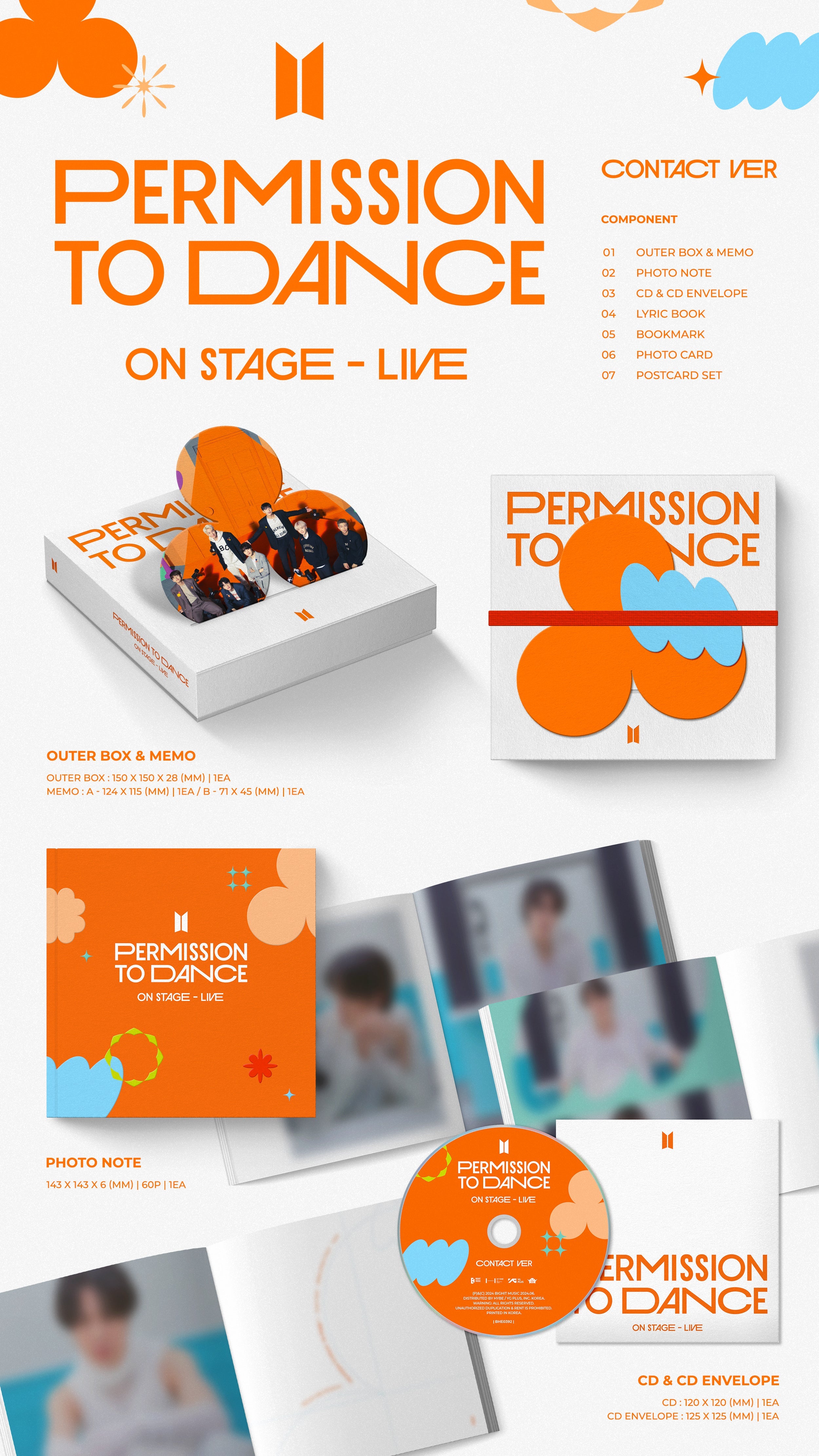 PERMISSION TO DANCE ON STAGE - LIVE (Contact ver.) inside