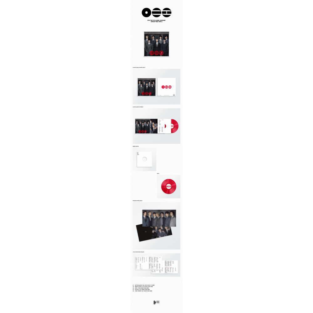 BTS The 5th Album 'ARIRANG' (Group Red Vinyl) - Official BTS Music BTS The 5th Album 'ARIRANG' (Group Red Vinyl) - Official BTS Music