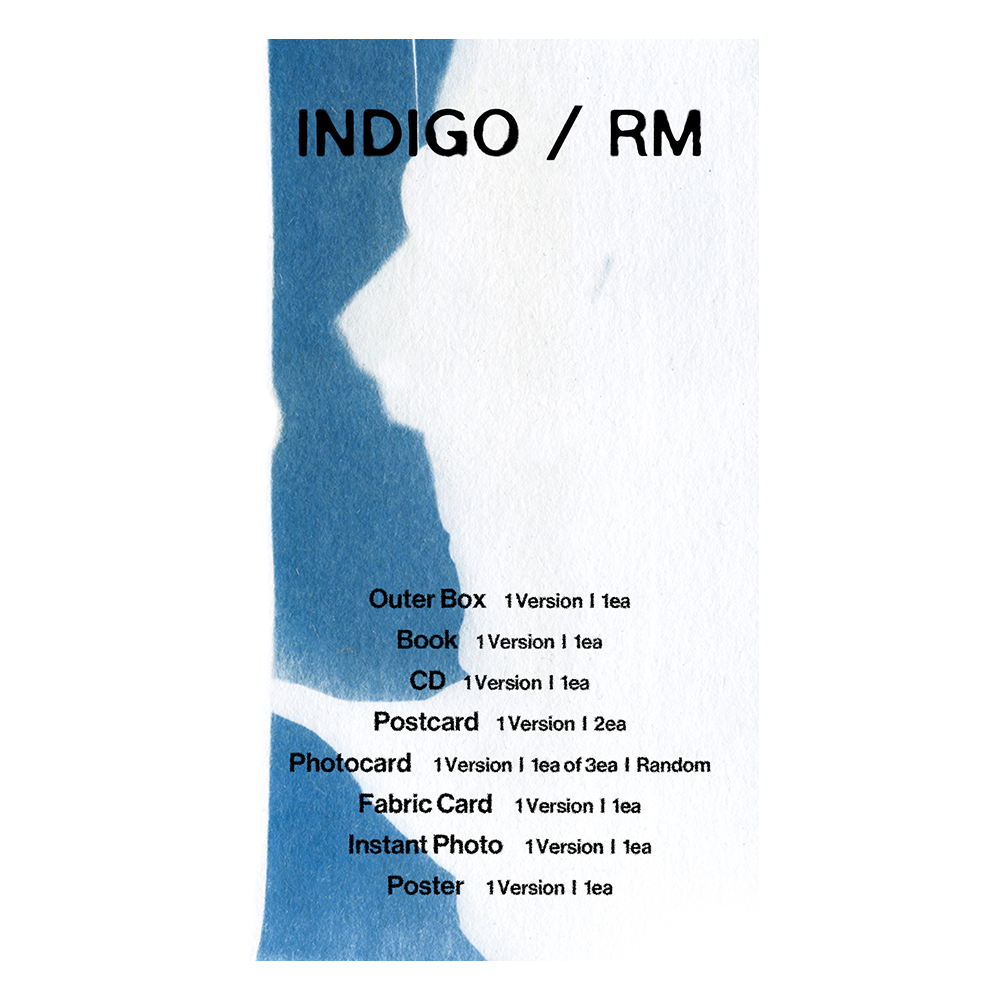 BTS RM アルバム「Indigo」ブックエディション ユニバ特典トレカ付