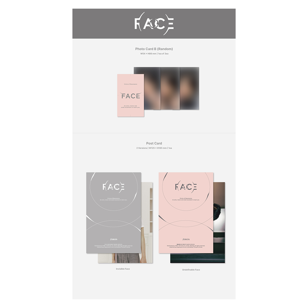 FACE (Undefinable Face) - Official BTS Music Store FACE (Undefinable Face) - Official BTS Music Store